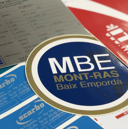 etiquetes adhesives visual