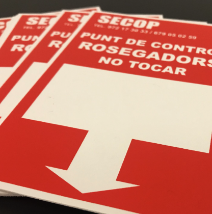 plaques senyalitzacio visual